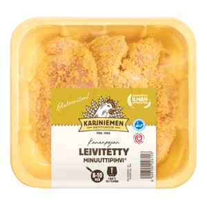 Kariniemen Kananpojan Minuuttipihvi® leivitetty