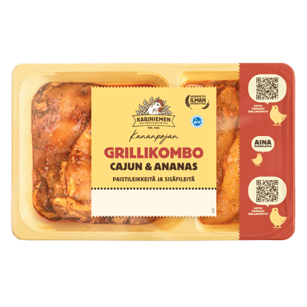 Kariniemen Kananpojan Grillikombo Cajun & Ananas