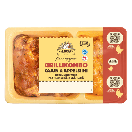 Kariniemen Kananpojan Grillikombo Cajun & Appelsiini