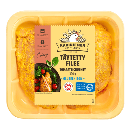 Kariniemen Kananpojan Täytetty filee tomaatti chutney