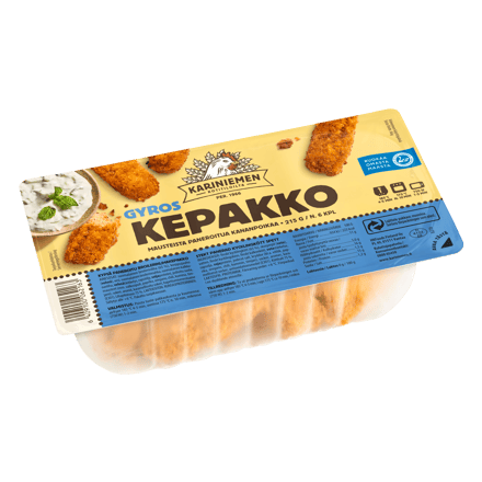 Kariniemen Kananpojan paneroitu kepakko kanagyros