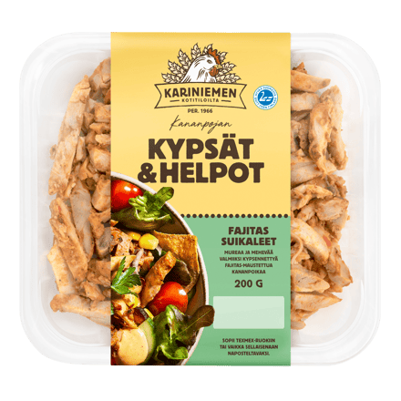 Kariniemen Kananpojan Kypsät ja Helpot fajitas suikaleet