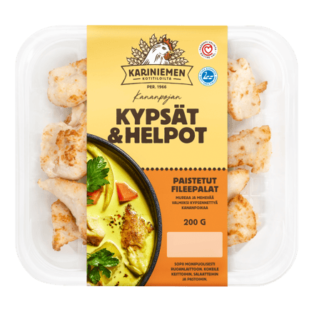 Kariniemen Kananpojan Kypsät ja Helpot paistetut fileepalat