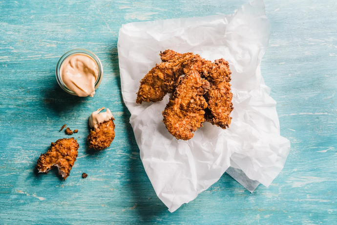 Kananpoikaa ja rhode island -dippi