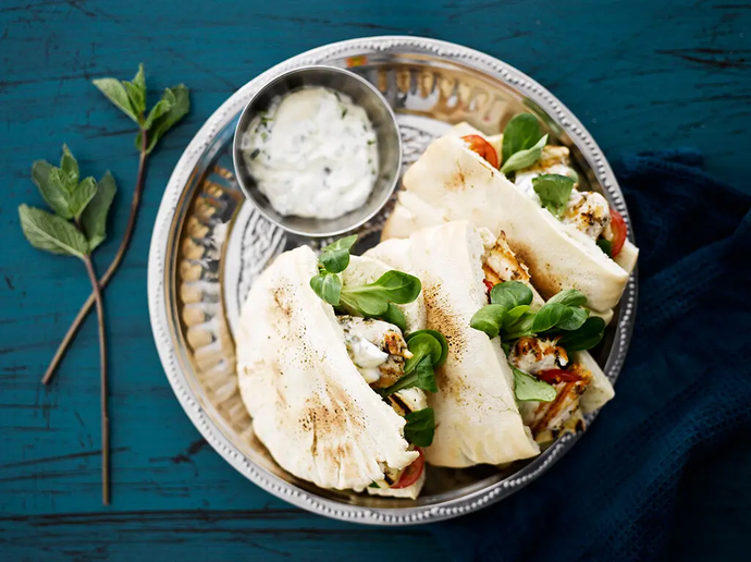 Libanonilaiset kanapitaleivät haloumilla