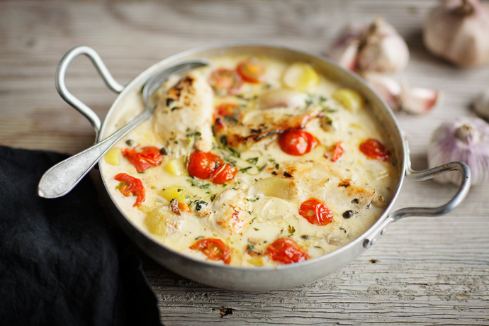 One Pot -valkosipulikanaa