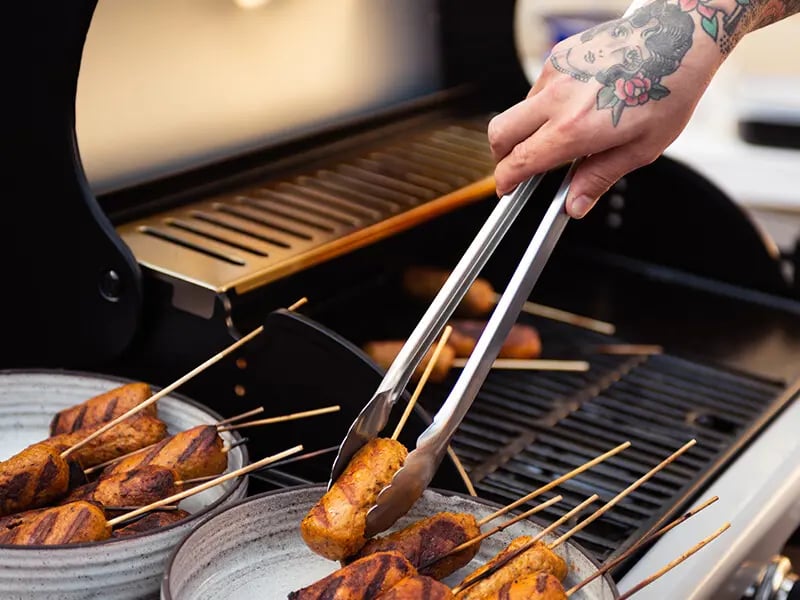 Kariniemen kanan grillausta