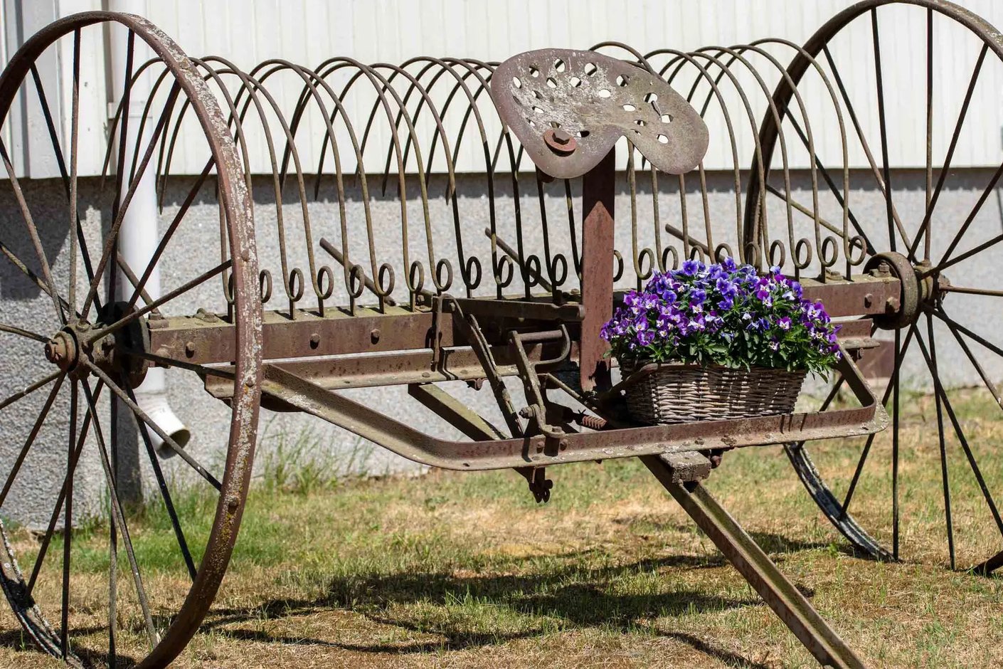 Kariniemen kotitila Ruususen tila vanha kylvökone