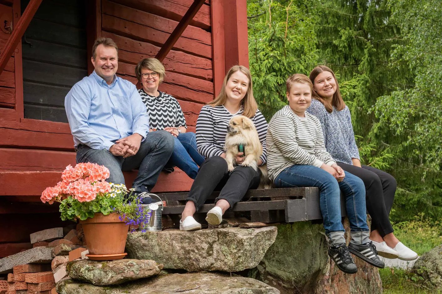 Kariniemen kotitila Yli-Jaman tila perhe