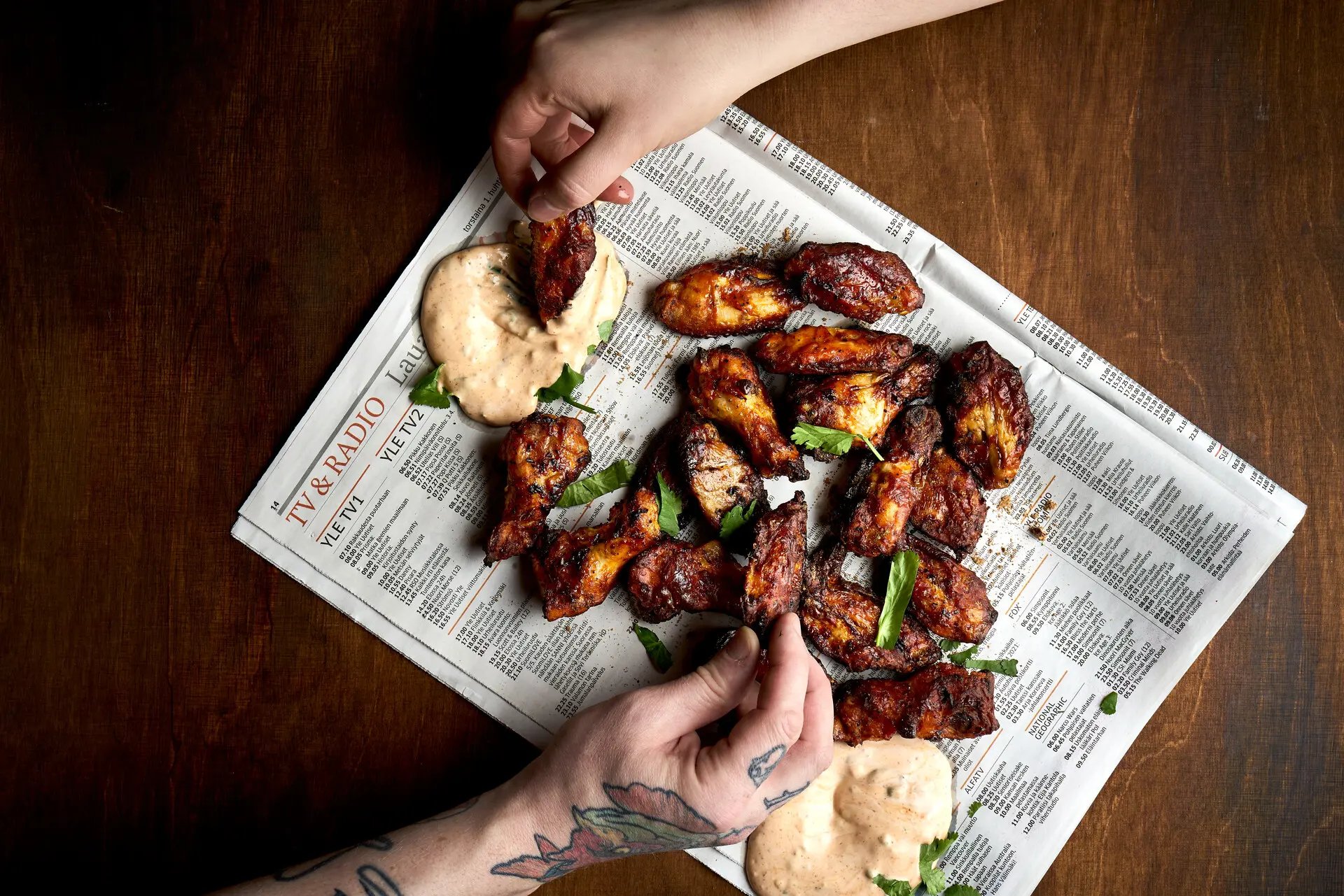 Kariniemen Marokkolaiset kanansiivet ja harissadippi