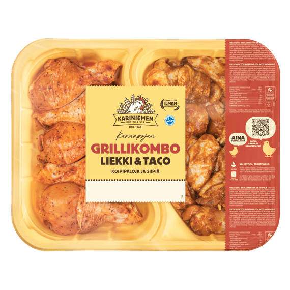 Kariniemen Kananpojan Grillikombo Liekki & Taco