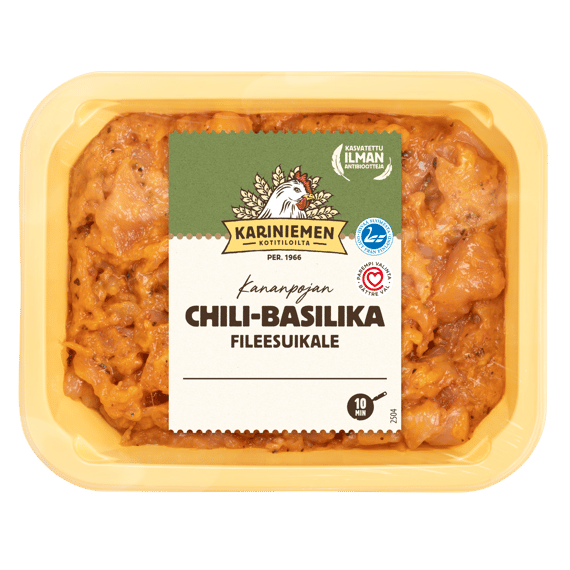 Kariniemen Kananpojan fileesuikale chili-basilika