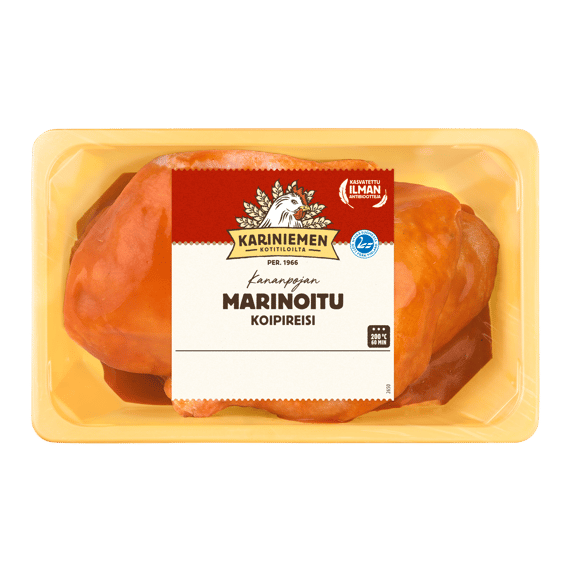 Kariniemen Kananpojan koipireisi marinoitu