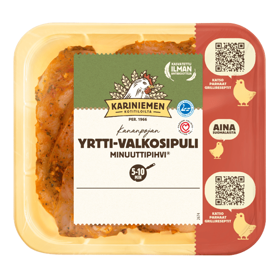 Kariniemen Kananpojan Minuuttipihvi® yrtti-valkosipuli