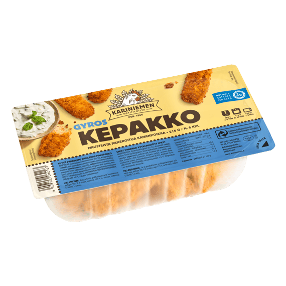 Kariniemen Kananpojan paneroitu kepakko kanagyros