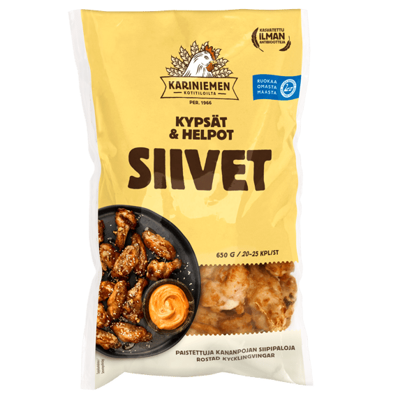 Kariniemen Kananpojan Kypsät ja Helpot siivet