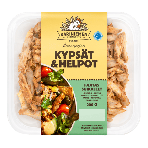 Kariniemen Kananpojan Kypsät ja Helpot fajitas suikaleet