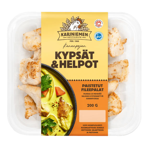 Kariniemen Kananpojan Kypsät ja Helpot paistetut fileepalat