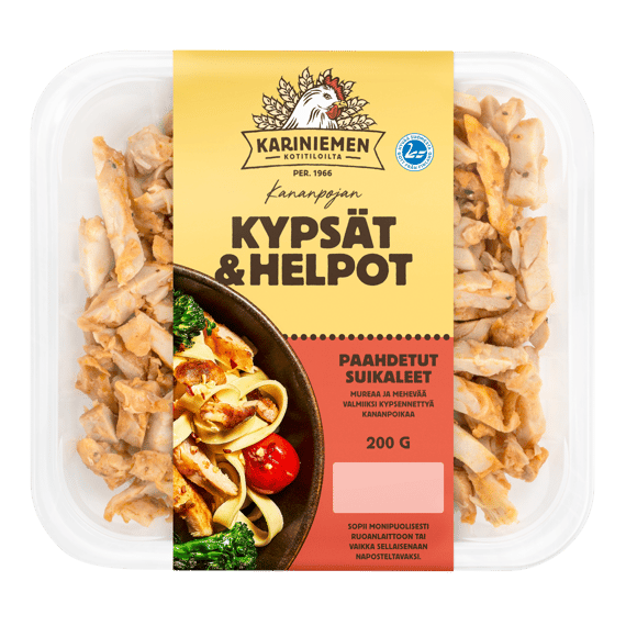 Kariniemen Kananpojan Kypsät ja Helpot uunipaahdetut suikaleet