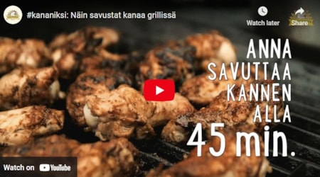 Kananiksi: Näin savustat kanaa grillissä
