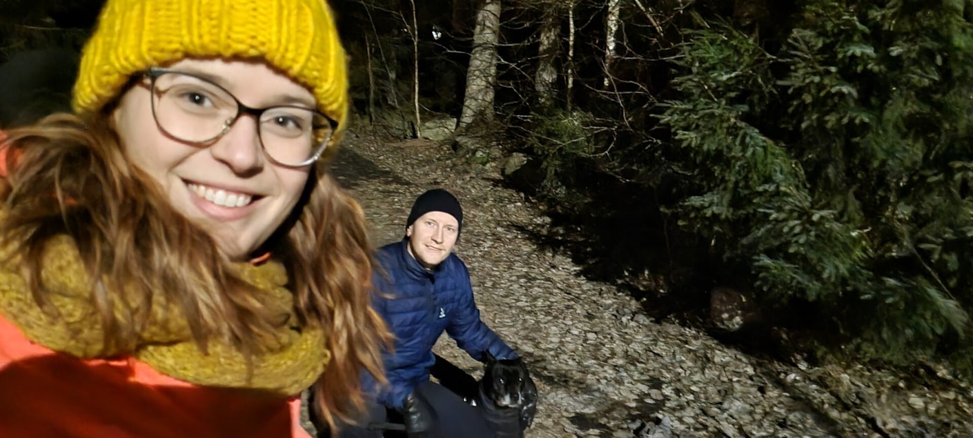 Kariniemen Kiiskin tila tilanpitäjät metsäkävelyllä