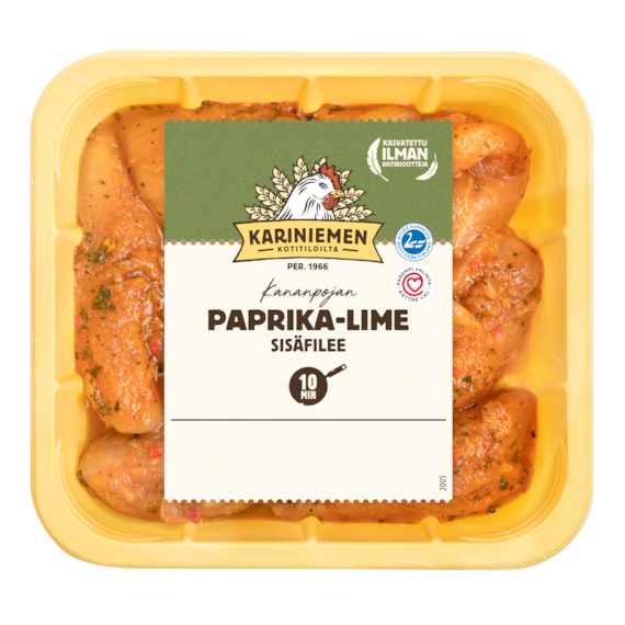 Kariniemen Kananpojan sisäfilee paprika-lime