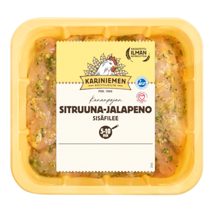 Kariniemen Kananpojan sisäfilee sitruuna-jalapeno