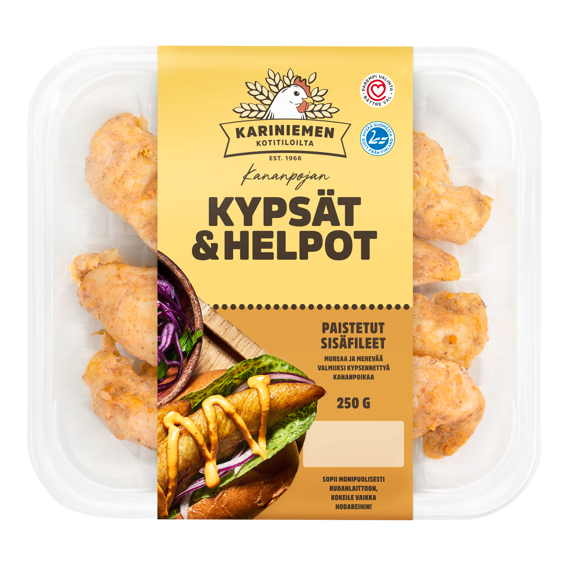 Kariniemen Kananpojan Kypsät ja Helpot paistetut sisäfileet