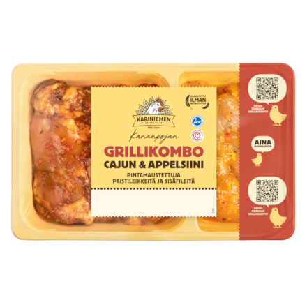 Kariniemen Kananpojan Grillikombo Cajun & Appelsiini