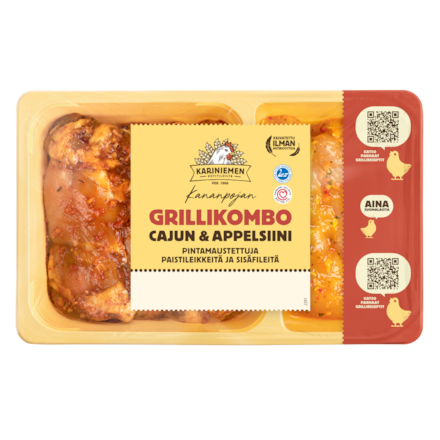 Kariniemen Kananpojan Grillikombo Cajun & Appelsiini