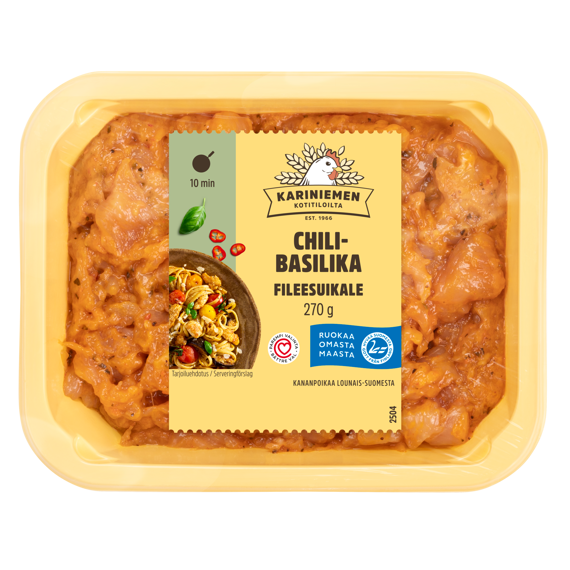 Kariniemen Kananpojan fileesuikale chili-basilika