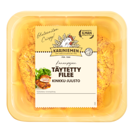 Kariniemen Kananpojan täytetty filee kinkku-juusto
