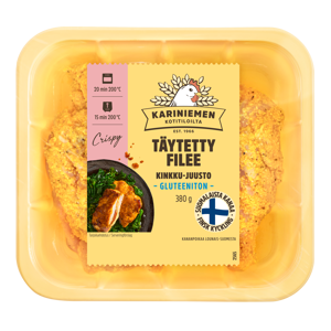 Kariniemen Kananpojan täytetty filee kinkku-juusto