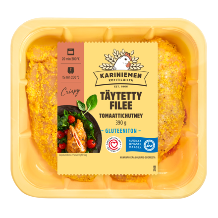 Kariniemen Kananpojan Täytetty filee tomaatti chutney
