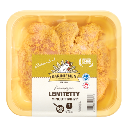 Kariniemen Kananpojan Minuuttipihvi® leivitetty