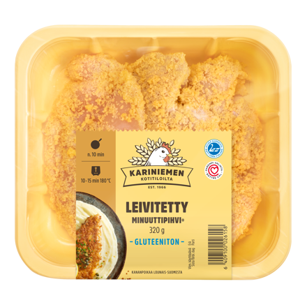 Kariniemen Kananpojan Minuuttipihvi® leivitetty