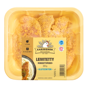 Kariniemen Kananpojan Minuuttipihvi® leivitetty