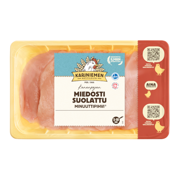 Kariniemen Kananpojan Minuuttipihvi® miedosti suolattu