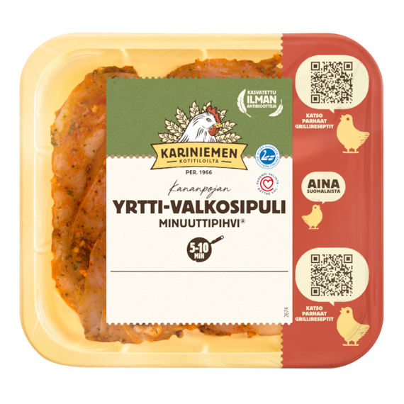 Kariniemen Kananpojan Minuuttipihvi® yrtti-valkosipuli