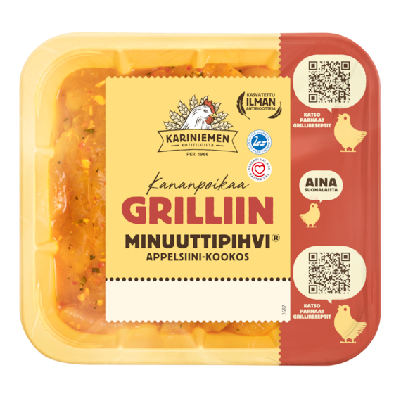 Kariniemen Kananpojan Minuuttipihvi® appelsiini-kookos