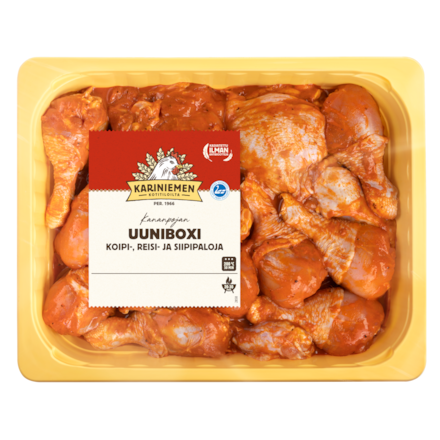 Kariniemen Kananpojan uuniboxi marinoitu