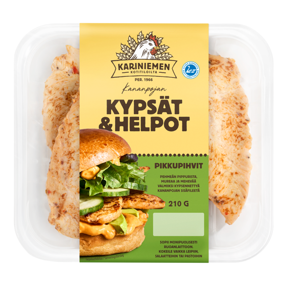 Kariniemen Kananpojan Kypsät ja Helpot Pehmeän pippuriset pikkupihvit