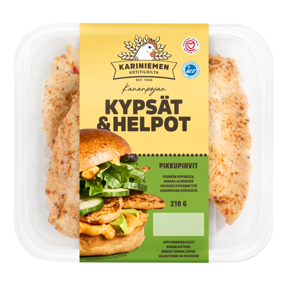 Kariniemen Kananpojan Kypsät ja Helpot Pehmeän pippuriset pikkupihvit