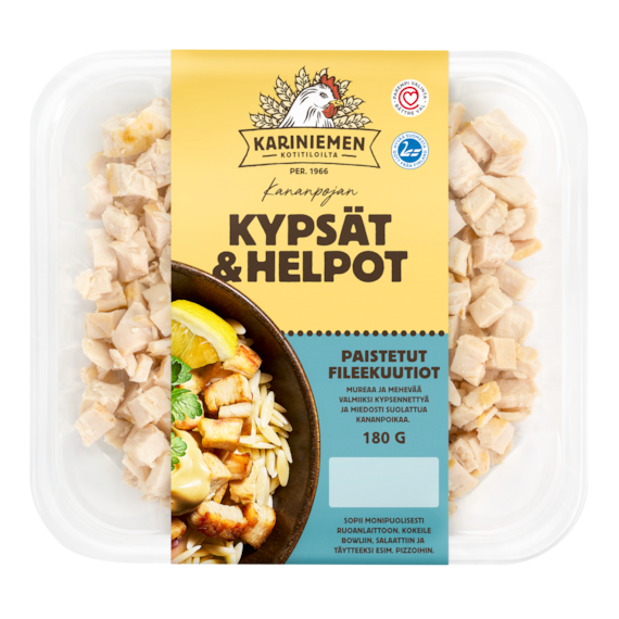 Kariniemen Kananpojan kypsät ja helpot kanafileekuutiot