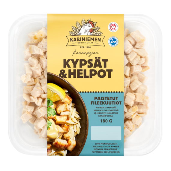 Kariniemen Kananpojan Kypsät ja Helpot kanafileekuutiot