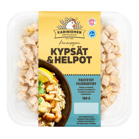 Kariniemen Kananpojan Kypsät ja Helpot kanafileekuutiot