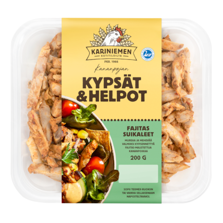 Kariniemen Kananpojan Kypsät ja Helpot fajitas suikaleet