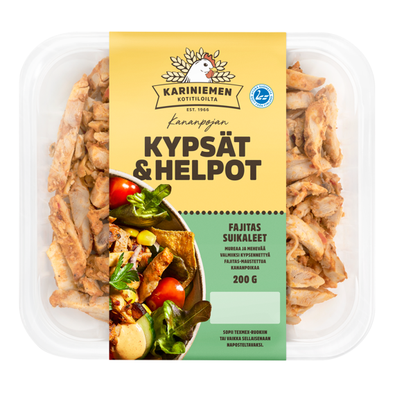 Kariniemen Kananpojan Kypsät ja Helpot fajitas suikaleet